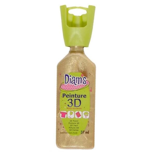 Diams Pearly 3D-färg Gyllene sand