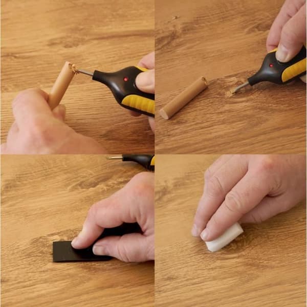 Reparationskit för laminatgolv - WERKZEYT - 3389520 - Brun