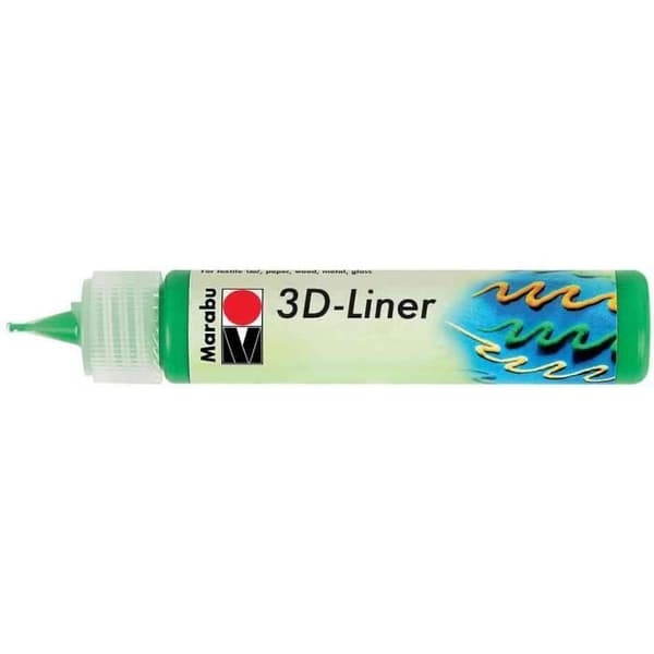 Relieffärg "3D-Liner", 3D ljusgrön, 25 m