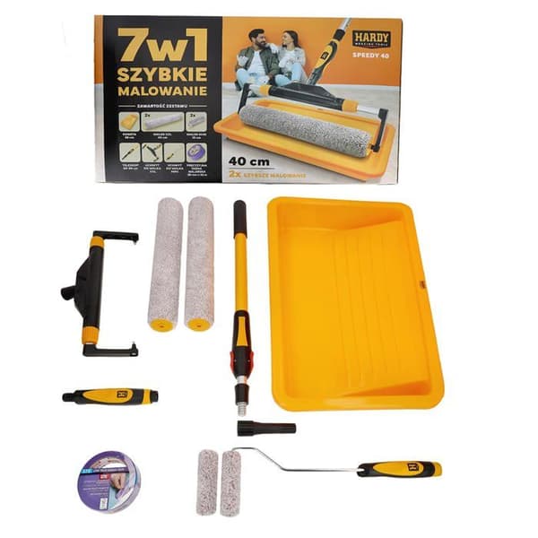 Hårda arbetande verktyg - A0180-020040 - HARDY Set med 7 i 1 måleri Snabbmålning 40 cm