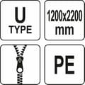 Miniatyrbild 3 av 3: Yato - YT-67220 - Målningsblad DUSTCOVER TYPE U