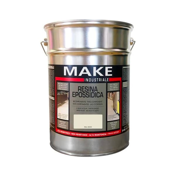 Fabrikat - 1 - Tvåkomponents industriepoxiharts - 4 liter RAL9002 ljusgrå