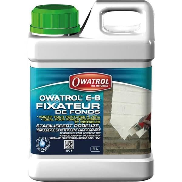 Tillsats för färg - OWATROL - 1 L - Fixeringsmedel för porösa baser - Akryl - Blank