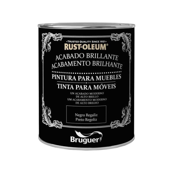Bruguer - 4120208 - Rust-Oleum Möbel Färg Blank Svart Present 125 ml