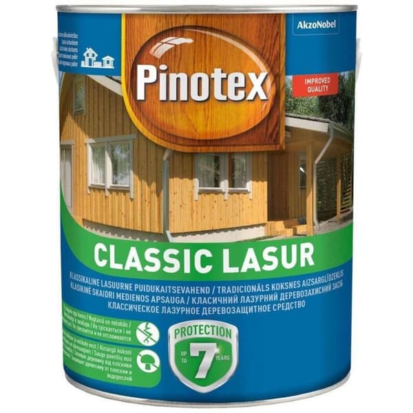 Målning - lack - behandling (lasyr - dekorativa effekter) Pinotex CLASSIC TECK AE 3L