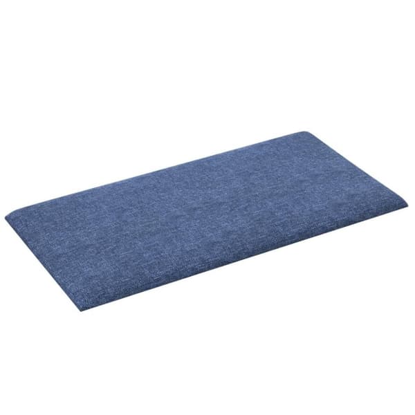 vidaXL Väggpaneler 12 st blå 30x15 cm tyg 0,54 m²