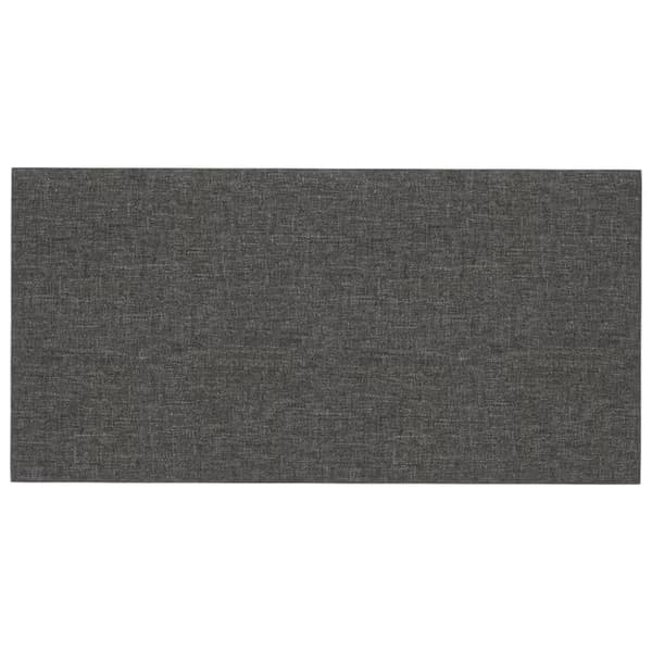 vidaXL vægpaneler 12 stk. 30x15 cm 0,54 m² stof mørkegrå