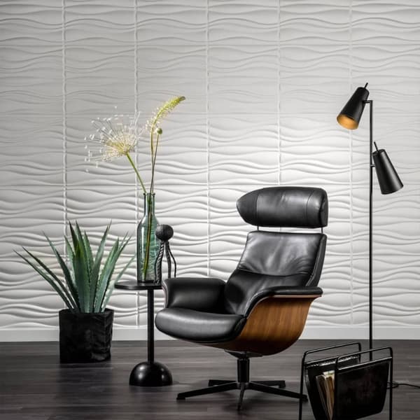 WallArt 3D-veggpaneler Waves 12 stk GA-WA04