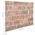 Miniatyrbillede 9 af 9: vidaXL 3D-vægpaneler 10 stk. EPS murstensdesign rød