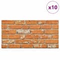 Miniatyrbillede 3 af 8: vidaXL 3D-vægpaneler 11 stk. murstensdesign EPS lysebrun