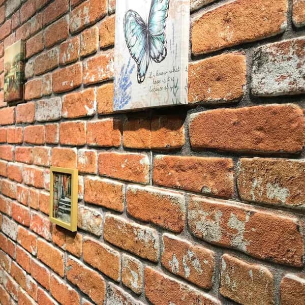 vidaXL 3D-vægpaneler 11 stk. murstensdesign EPS lysebrun