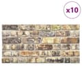Miniatyrbillede 3 af 8: vidaXL 3D-vægpaneler 11 stk. EPS murstensdesign flerfarvet