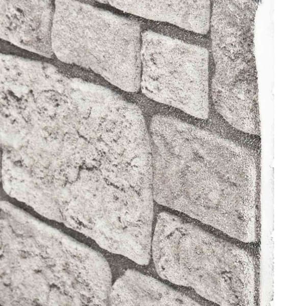 vidaXL 3D-seinäpaneelit harmaa tiilikuvio 10 kpl EPS