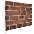 Miniatyrbillede 9 af 9: vidaXL 3D-vægpaneler 10 stk. murstensdesign EPS mørkebrun