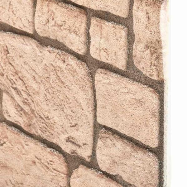 vidaXL 3D-vægpaneler 11 stk. EPS murstensdesign beige