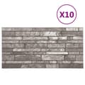 Miniatyrbillede 3 af 7: vidaXL 3D-vægpaneler 10 stk. murstensdesign EPS mørkegrå