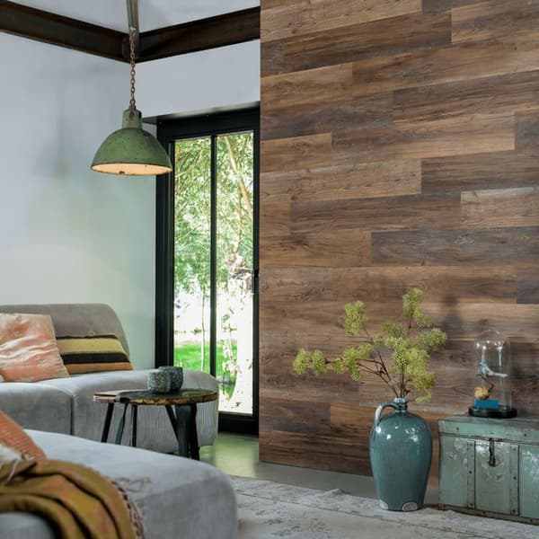 WallArt Planker med treutseende GL-WA34 30 stk låvetre eik brun umbra