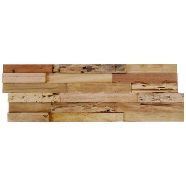 vidaXL Veggkledninger 10 stk 1,03 m² gjenvunnet teak