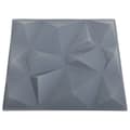 Miniatyrbillede 4 af 6: vidaXL 3D-vægpaneler 48 stk. 50x50 cm 12 m² diamant grå