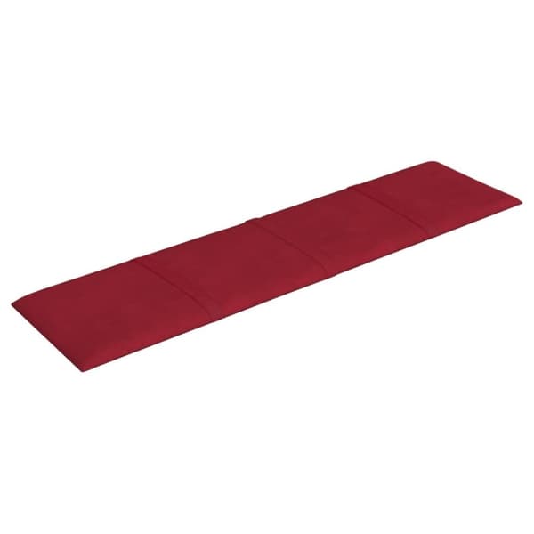 vidaXL Väggpaneler 12 st vinröd 60x15 cm sammet 1,08 m²