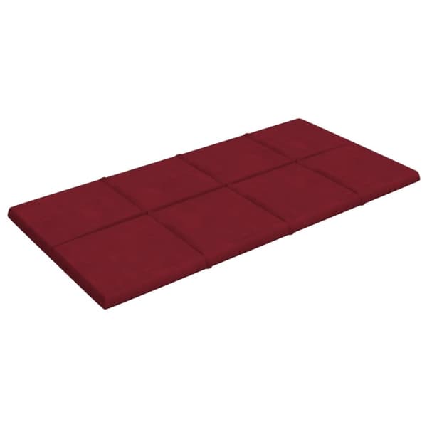 vidaXL Väggpaneler 12 st vinröd 60x30 cm sammet 2,16 m²