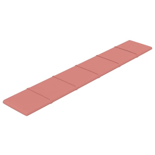vidaXL Väggpaneler 12 st rosa 90x15 cm sammet 1,62 m²