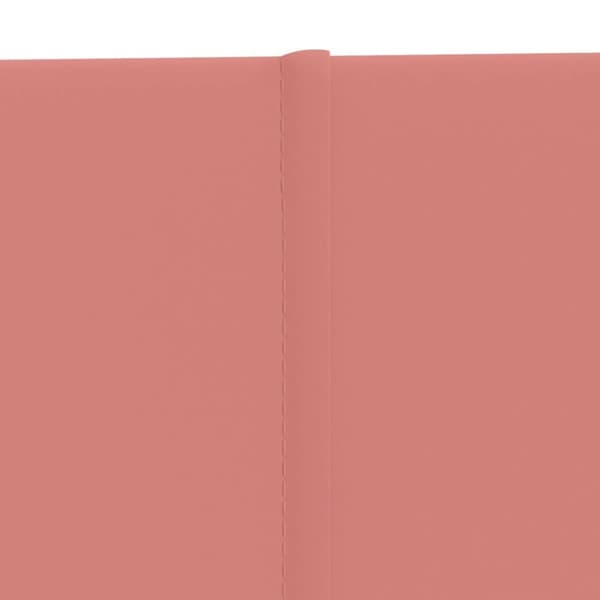 vidaXL Väggpaneler 12 st rosa 90x15 cm sammet 1,62 m²