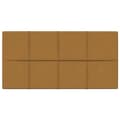 Miniatyrbillede 3 af 8: vidaXL vægpaneler 12 stk. 60x30 cm 2,16 m² fløjl brun
