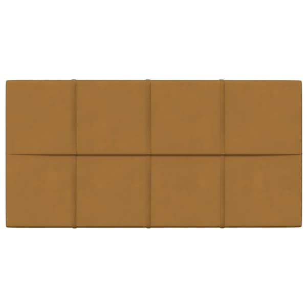 vidaXL vægpaneler 12 stk. 60x30 cm 2,16 m² fløjl brun