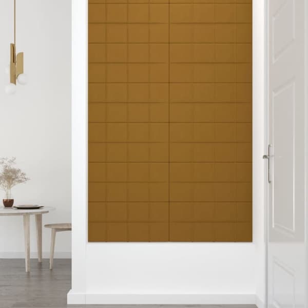 vidaXL vægpaneler 12 stk. 60x30 cm 2,16 m² fløjl brun