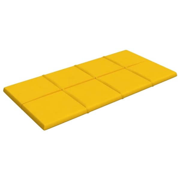 vidaXL vægpaneler 12 stk. 60x30 cm 2,16 m² fløjl gul