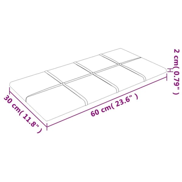 vidaXL vægpaneler 12 stk. 60x30 cm 2,16 m² fløjl gul