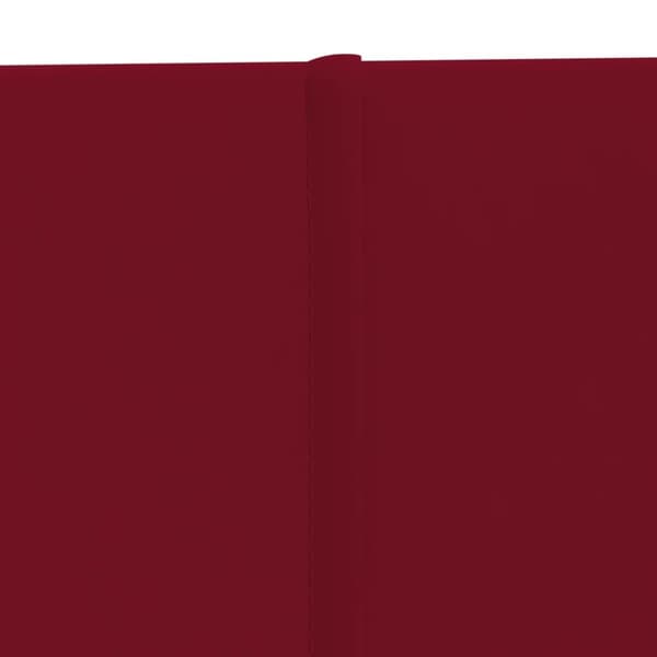vidaXL vægpaneler 12 stk. 90x15 cm 1,62 m² fløjl vinrød
