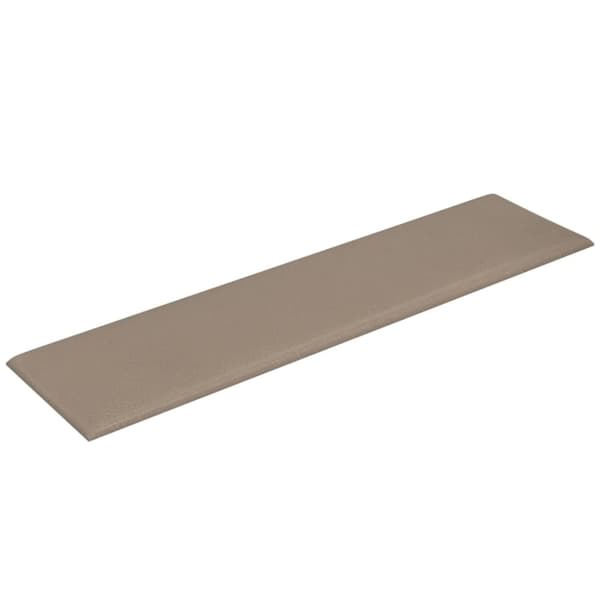 vidaXL vægpaneler 12 stk. 60x15 cm 1,08 m² kunstlæder cappuccinofarvet