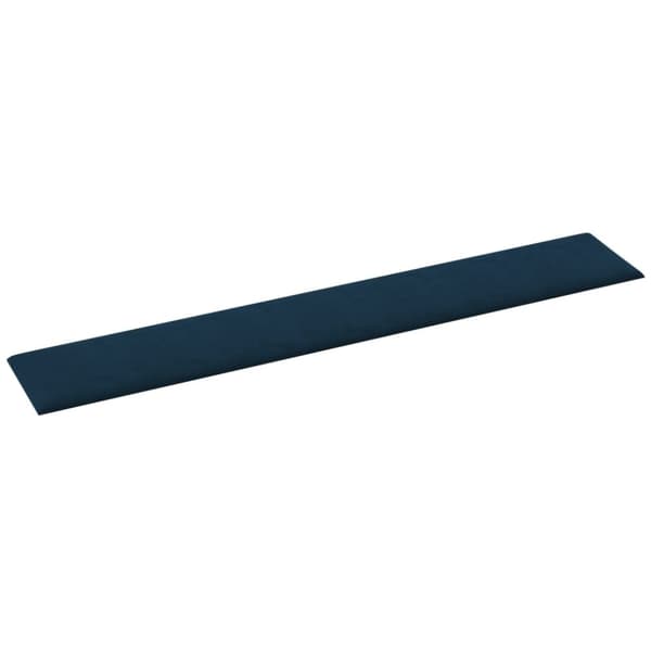 vidaXL vægpaneler 12 stk. 90x15 cm 1,62 m² fløjl blå