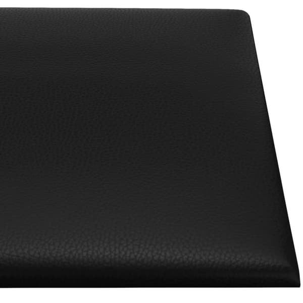 vidaXL vægpaneler 12 stk. 90x30 cm 3,24 m² kunstlæder sort