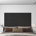 Miniatyrbild 9 av 9: vidaXL Väggpaneler 12 st Svart 60x15 cm sammet 1,08 m²