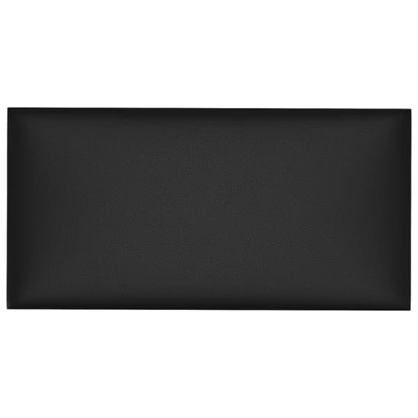 vidaXL Väggpaneler 12 st svart 60x30 cm konstläder 2,16 m²