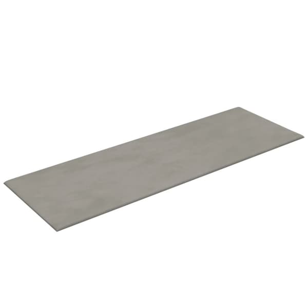 vidaXL Väggpaneler 12 st ljusgrå 90x30 cm sammet 3,24 m²