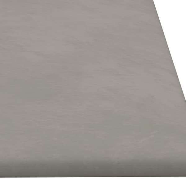 vidaXL Väggpaneler 12 st ljusgrå 90x30 cm sammet 3,24 m²