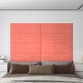 Miniatyrbild 8 av 8: vidaXL Väggpaneler 12 st rosa 90x30 cm sammet 3,24 m²