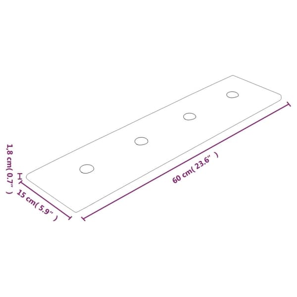 vidaXL Väggpaneler 12 st röd 60x15 cm konstläder 1,08 m²