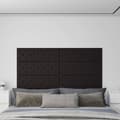 Miniatyrbild 9 av 9: vidaXL Väggpaneler 12 st svart 90x30 cm konstläder 3,24 m²