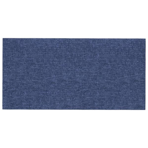 vidaXL Väggpaneler 12 st blå 60x30 cm tyg 2,16 m²