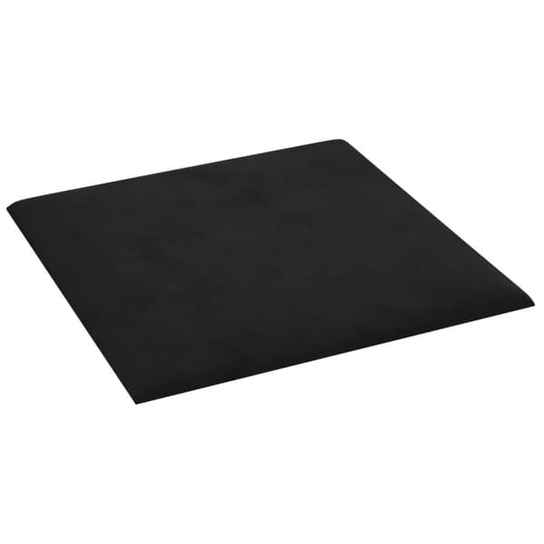 vidaXL Väggpaneler 12 st svart 30x30 cm sammet 1,08 m²