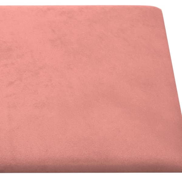 vidaXL Väggpaneler 12 st rosa 30x30 cm sammet 1,08 m²