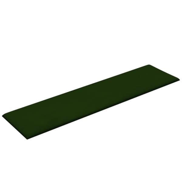 vidaXL vægpaneler 12 stk. 60x15 cm 1,08 m² fløjl mørkegrøn