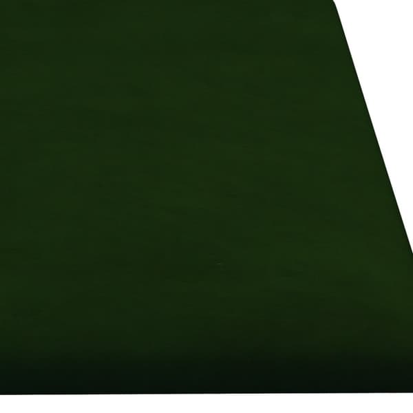 vidaXL vægpaneler 12 stk. 60x15 cm 1,08 m² fløjl mørkegrøn