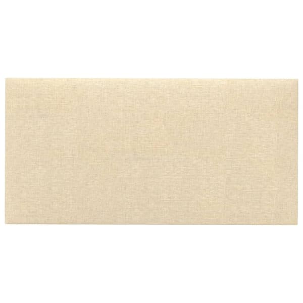 vidaXL vægpaneler 12 stk. 60x30 cm 2,16 m² stof cremefarvet