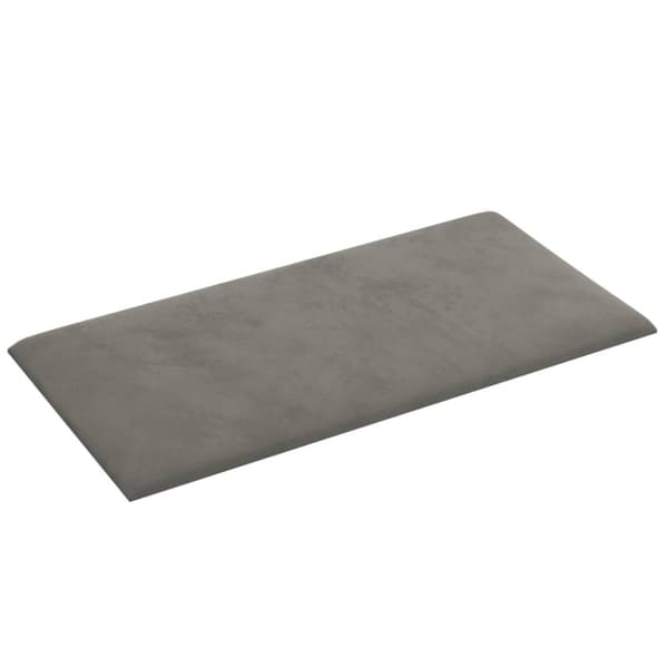 vidaXL vægpaneler 12 stk. 60x30 cm 2,16 m² fløjl lysegrå